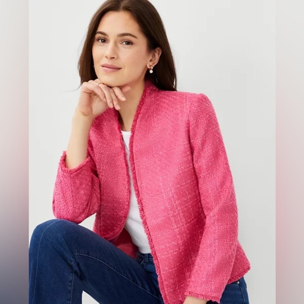 ANN TAYLOR NWT Pink Blazer 0 P